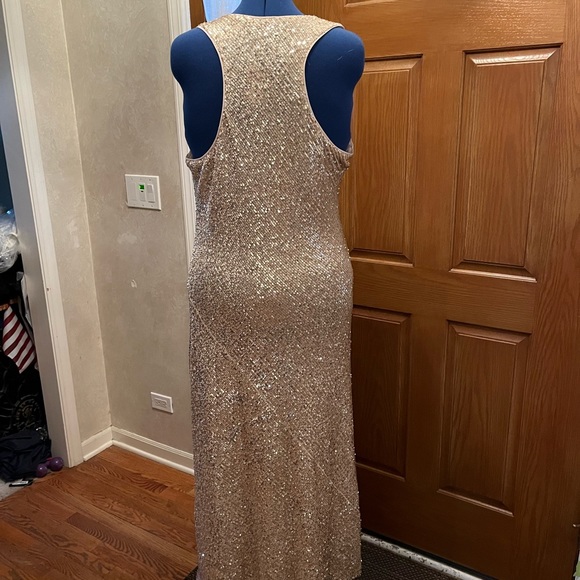 Gold Sequence Banana  Republic Dress - Picture 3 of 8